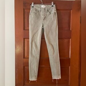 Bohme Green Distressed Jeans